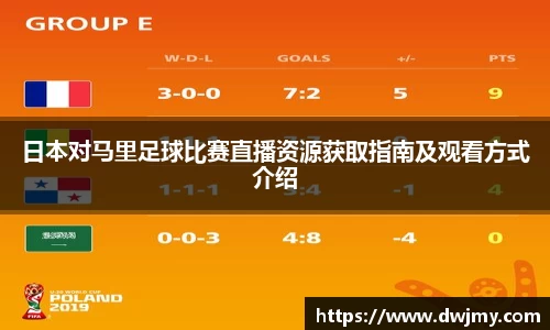 日本对马里足球比赛直播资源获取指南及观看方式介绍