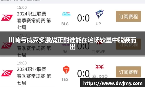 川崎与威克多激战正酣谁能在这场较量中脱颖而出